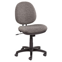 Alera ALEIN4841 Interval Graphite Gray Fabric Office Chair with Black Swivel Nylon Base