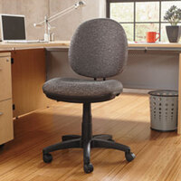 Alera ALEIN4841 Interval Graphite Gray Fabric Office Chair with Black Swivel Nylon Base