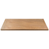 BFM Seating VN3072NT 30 inch x 72 inch Natural Veneer Wood Indoor Table Top