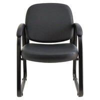 Alera ALERL43C16 Genaro Black Vinyl Arm Chair