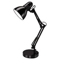 Alera ALELMP603B 22 inch Black Architect Desk Lamp with Adjustable Arm