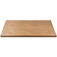 BFM Seating VN3048NT 30 inch x 48 inch Natural Veneer Wood Indoor Table Top