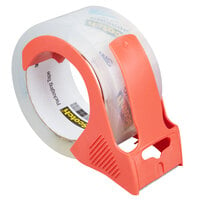 3M Scotch® 1 7/8 inch x 54.6 Yards Clear Heavy-Duty Shipping and Packaging Tape with Dispenser 3850-12-DP3 - 12/Pack