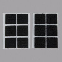 3M RF4721 Scotch® 7/8 inch Black Indoor Fastener Set - 6/Pack