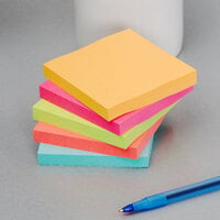 3M 654-14AN Post-It® Cape Town Collection 3 inch x 3 inch 100 Sheet Sticky Note Pad - 14/Pack