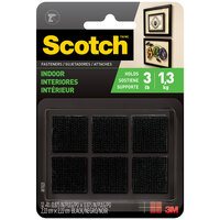3M RF7021 Scotch® 7/8" Black Multi-Purpose Fastener Set - 6/Pack