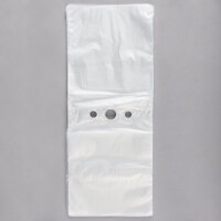 7 1/2 inch x 7 1/2 inch Unprinted Plastic Deli Saddle Bag with Flip Top - 2000/Case