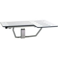 Bobrick B-5181 White Reversible Phenolic Folding Shower Seat