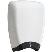 Bobrick B-7180 Quiet-Dry Series TerraDry Surface-Mounted Hand Dryer with White Epoxy Cover - 208/240V, 1000W