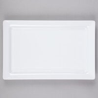 Elite Global Solutions M8131RC Vogue 13" x 8 3/8" White Rectangular Melamine Serving Platter