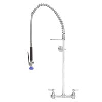 Fisher 13390 Backsplash Mounted 38 inch High Pre-Rinse Faucet with 8 inch Centers and Wall Bracket