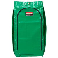 Rubbermaid 1966884 34 Gallon Green High Capacity Vinyl Janitor Cart Bag