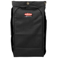 Rubbermaid 1966888 Executive 30 Gallon Black High Capacity Vinyl-Lined Canvas Housekeeping Cart Bag