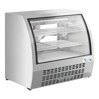 Avantco DLC47-HC-S 47" Stainless Steel Curved Glass Refrigerated Deli Case