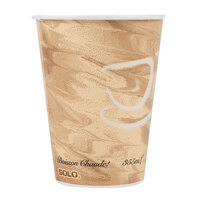 Solo 412MSN-0029 12 oz. Mistique Single Sided Poly Paper Hot Cup - 1000/Case