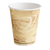 Solo 378MS-0029 8 oz. Mistique Single Sided Poly Paper Hot Cup - 1000/Case