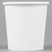 Solo 374W-2050 4 oz. White Singled Sided Poly Paper Hot Cup - 1000/Case