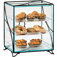 Cal-Mil 1501-13 Glacier Three Tier Acrylic Display Case with Wire Frame - 16 inch x 12 inch x 19 inch
