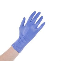 Noble Products Low Dermatitis Potential Nitrile Exam Grade 4 Mil Textured Gloves - Extra Large - Box of 100