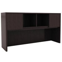 Alera ALEVA286015ES Valencia 58 7/8" x 15" x 35 1/2" Espresso Hutch with 2 Doors