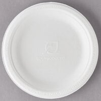 Eco Products EP-P016 6 inch Round White Compostable Sugarcane Plate - 1000/Case