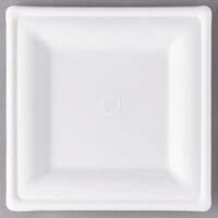 Eco Products EP-P023 10 inch Square White Compostable Sugarcane Plate - 250/Case