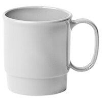 Cambro 75CW148 Camwear 7.5 oz. White Customizable Polycarbonate Mug - 48/Case