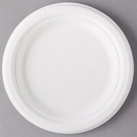Eco Products EP-P011 7 inch Round White Compostable Sugarcane Plate - 1000/Case