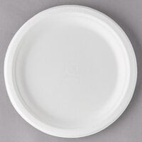 Eco-Products EP-P013 9" Round White Compostable Sugarcane Plate - 500/Case