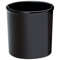 Cal-Mil 1950-32-13 Black 32 oz. Round Melamine Condiment Jar