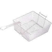 Anets P9800-09 13 3/4 inch x 12 1/4 inch x 5 1/2 inch Full Size Fryer Basket with Front Hook