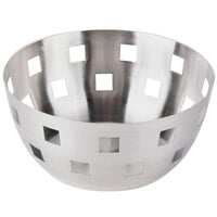 American Metalcraft SB1 8 inch Round Stainless Steel Checkered Serving Bowl