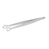 Mercer Culinary M35238 Precision Plus 6 1/8 inch Flat Oval Plating Tongs