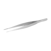 Mercer Culinary M35245 Precision Plus 6 1/8 inch Straight Fine Point Plating Tongs