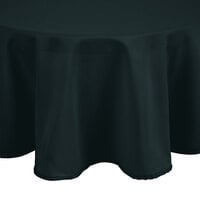Intedge Round Hunter Green 100% Polyester Hemmed Cloth Table Cover