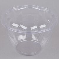 Eco-Products EP-SB48 48 oz. Clear Compostable Plastic Salad Bowl with Lid - 150/Case