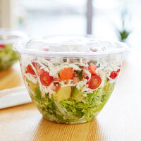 Eco Products EP-SB48 48 oz. Clear Compostable Plastic Salad Bowl with Lid - 150/Case