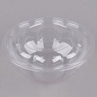 Eco-Products EP-SB24 24 oz. Clear Compostable Plastic Salad Bowl with Lid - 150/Case