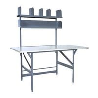 Bulman A80-05 36" x 72" Basic Packing Table with Shelves