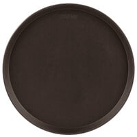 Cambro 1600CT138 Camtread® 16" Round Tavern Tan Non-Skid Serving Tray - 12/Case