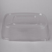 Eco Products EP-SCTRS16LID Regalia 16 inch Square Clear Compostable PLA Plastic Lid - 25/Pack