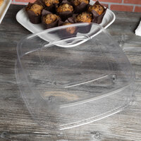 Eco Products EP-SCTRS14LID Regalia 14 inch Square Clear Compostable PLA Plastic Lid - 25/Pack