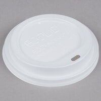 Eco Products EP-ECOLID-N20 20 oz. White Compostable Plastic Hot Cup Lid - 50/Pack