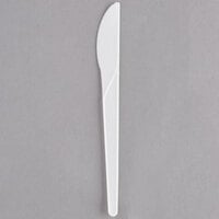 Eco-Products EP-S011 Plantware 6 inch White Compostable Plastic Knife - 50/Pack