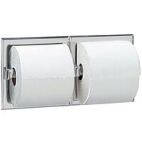 Bobrick B-6977 Recessed Double Toilet Tissue Dispenser with Satin Finish