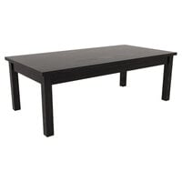Alera ALEVA7548BK Valencia 47 1/4 inch x 20 inch Black Occasional Table