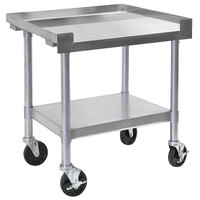 Bakers Pride HDS-24C (232401) 24 inch x 30 inch Mobile Stainless Steel Equipment Stand with Undershelf