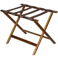 CSL 277DK-1 Economy Series Walnut Wood Luggage Rack