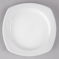Libbey 905437895 Elan 6 1/4" Square Royal Rideau White Porcelain Plate - 36/Case