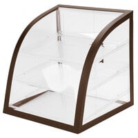 Cal-Mil P255-48 Euro Style Iron Brown Display Case - 16 inch x 16 1/2 inch x 16 1/2 inch